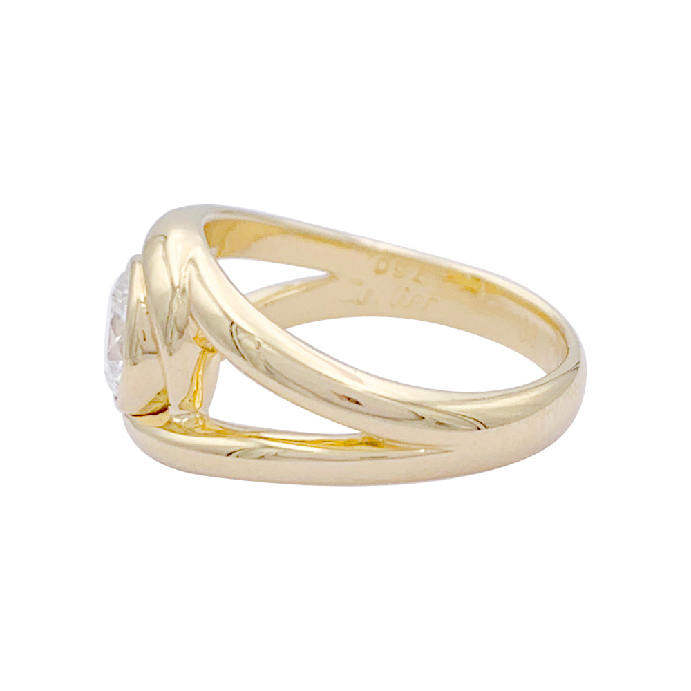 Bague Cartier, "Astragale", or jaune, diamant.