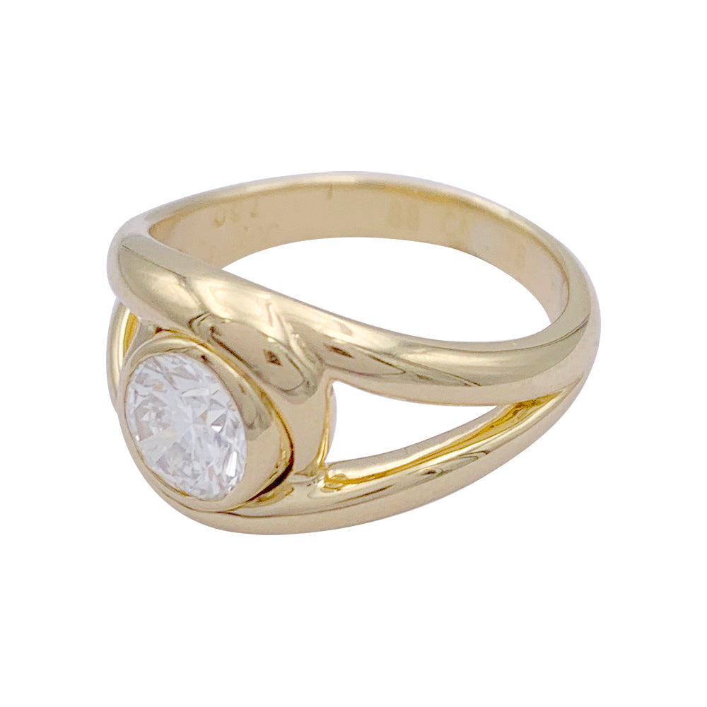Bague Cartier, "Astragale", or jaune, diamant.