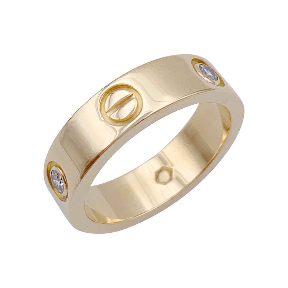 Cartier ring, "Love", yellow gold, diamonds.