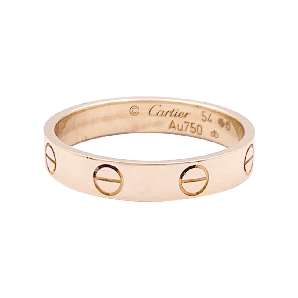 Bague Cartier, "Alliance Love", or rose.