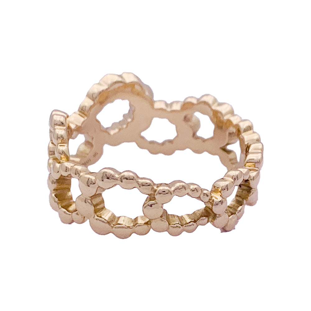 Dior "Archi Dior Mid-Century" ring, pink gold, diamonds.
