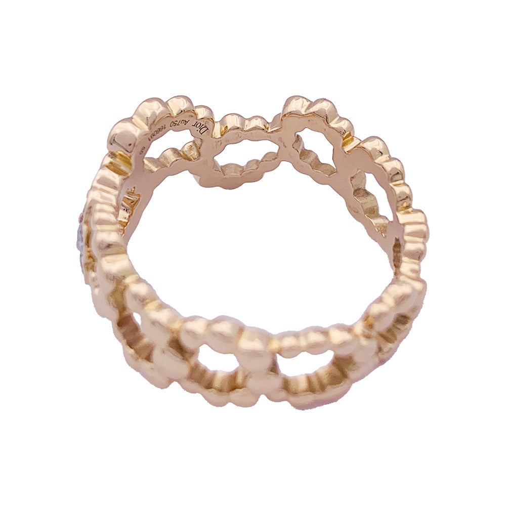 Dior "Archi Dior Mid-Century" ring, pink gold, diamonds.