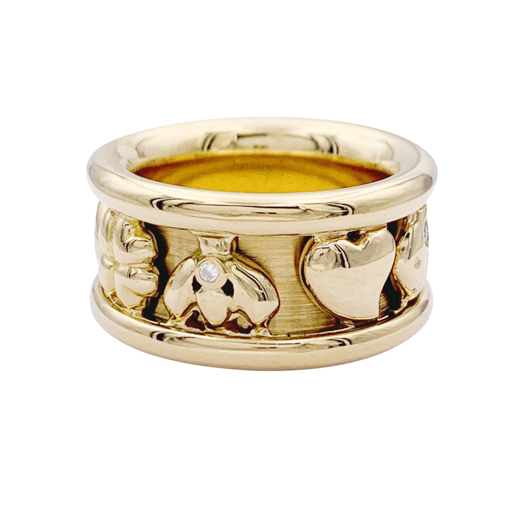 Dior ring, "Gri-Gri", yellow gold, diamonds.