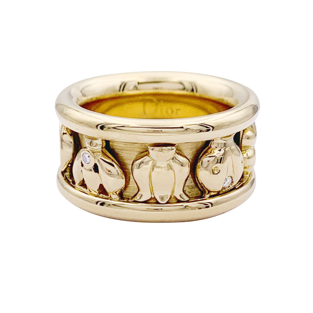 Dior ring, "Gri-Gri", yellow gold, diamonds.
