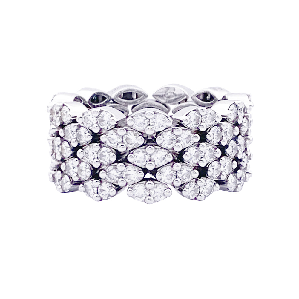 Mauboussin "I want it" ring in white gold and diamonds.