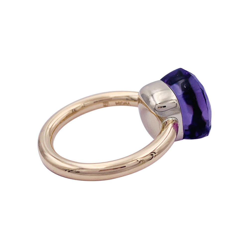 Pomellato ring, "Nudo Classic" collection, rose gold and amethyst.
