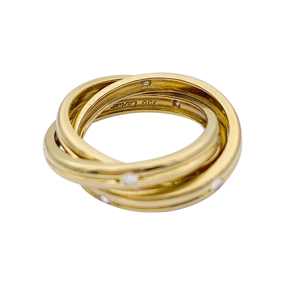 Bague Cartier, "Constellation", or jaune et diamants.