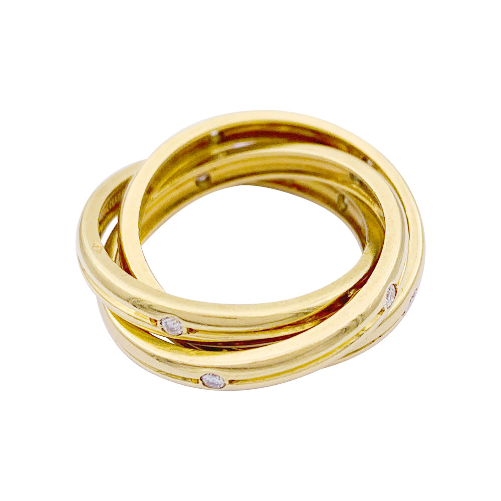 Bague Cartier, "Constellation", or jaune et diamants.