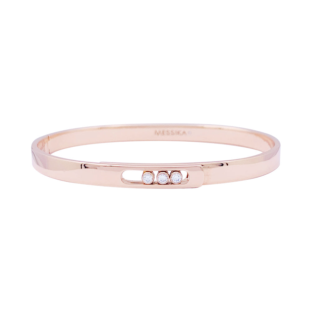 Messika bracelet, "Bangle Move Noa", rose gold and diamonds.