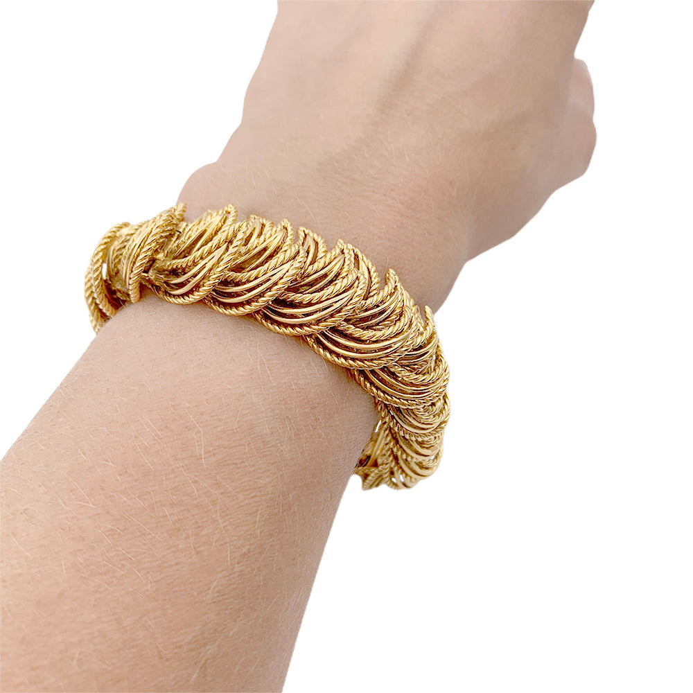 Boucheron Vintage yellow gold bracelet.
