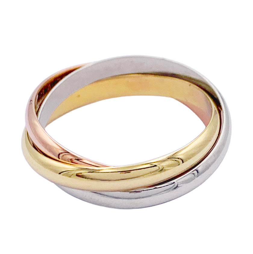 Cartier bracelet, "Trinity", 3 tones of gold.