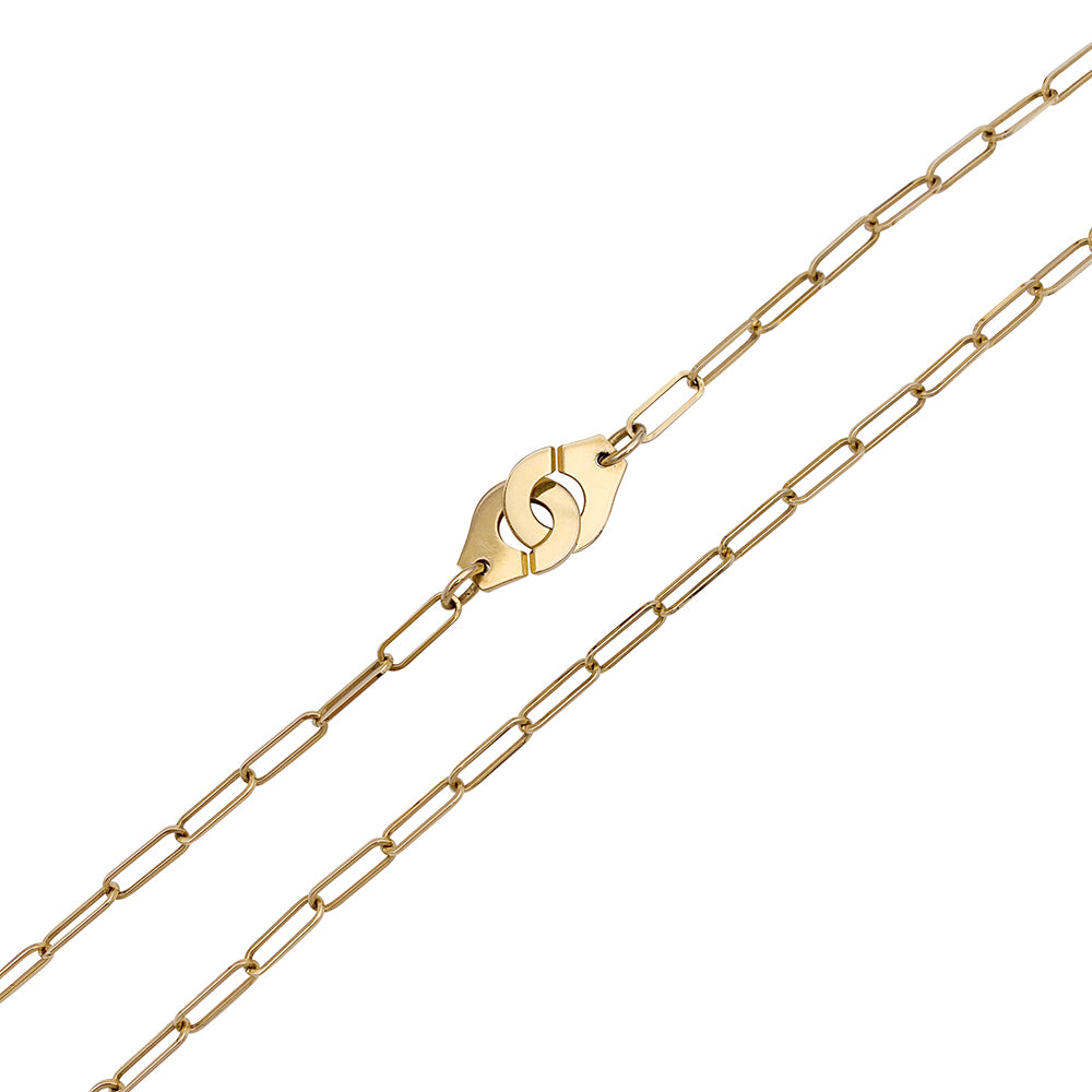 Dinh Van necklace, "R10 Handcuffs", yellow gold.