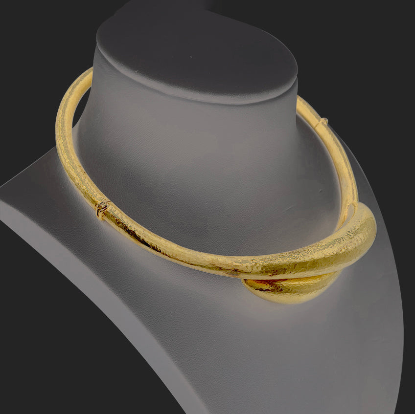 Lalaounis necklace, "Neolithic" collection, in yellow gold.