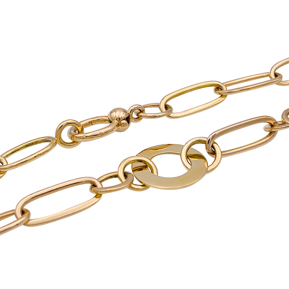 Pomellato rose gold necklace.