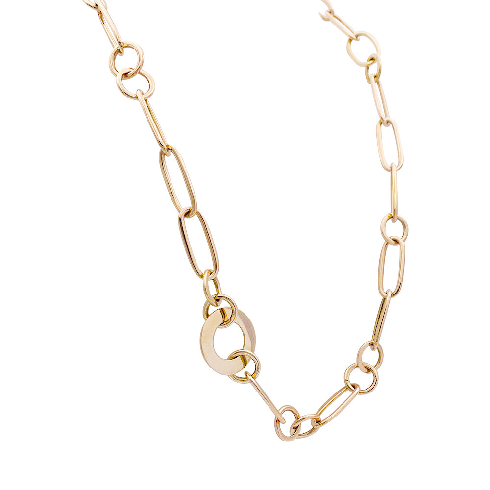 Pomellato rose gold necklace.
