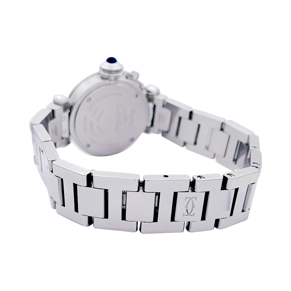 Cartier watch, "Miss Pasha", in steel.