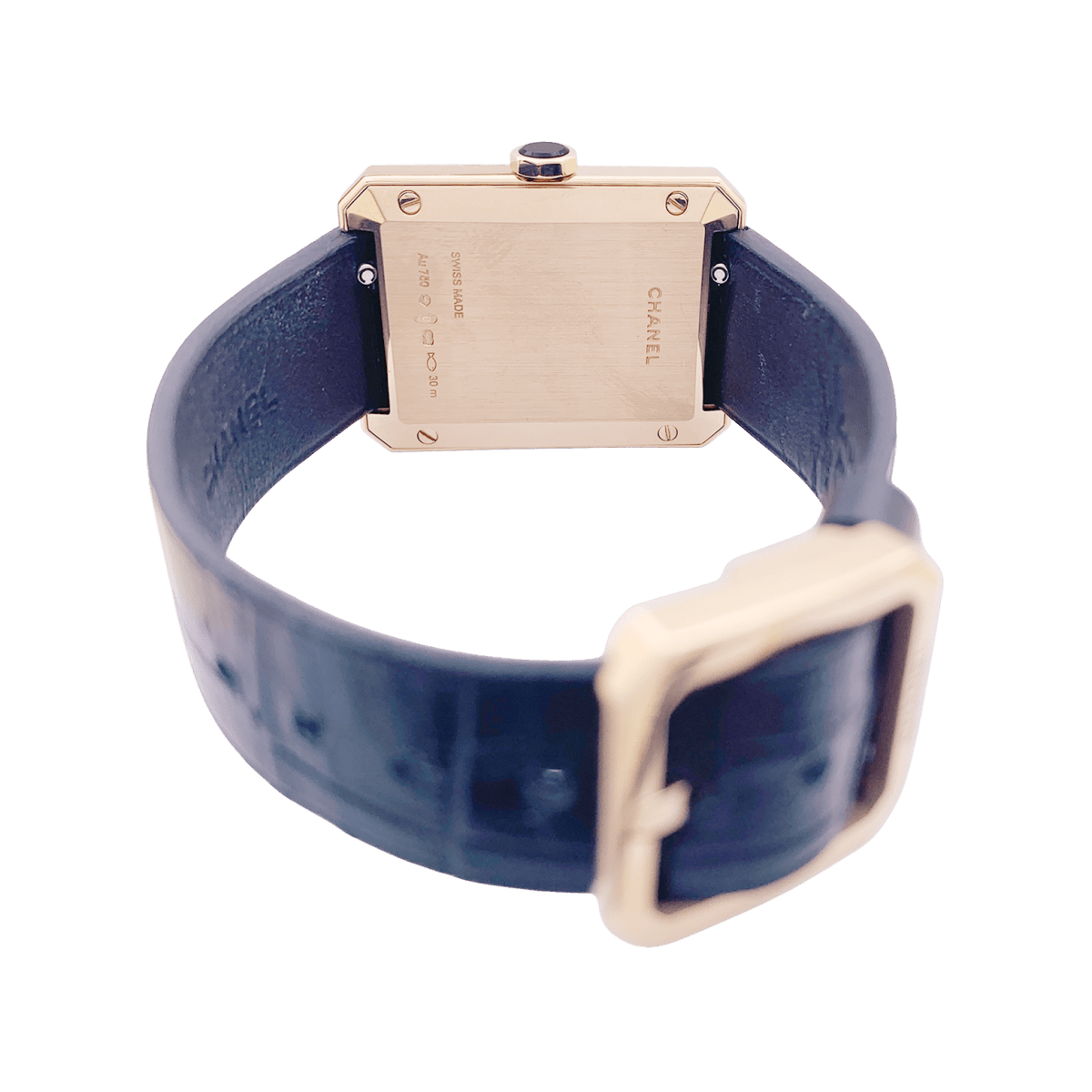 Montre Chanel, "Boy - Friend" moyen modèle, en or beige. - Maison Eloe