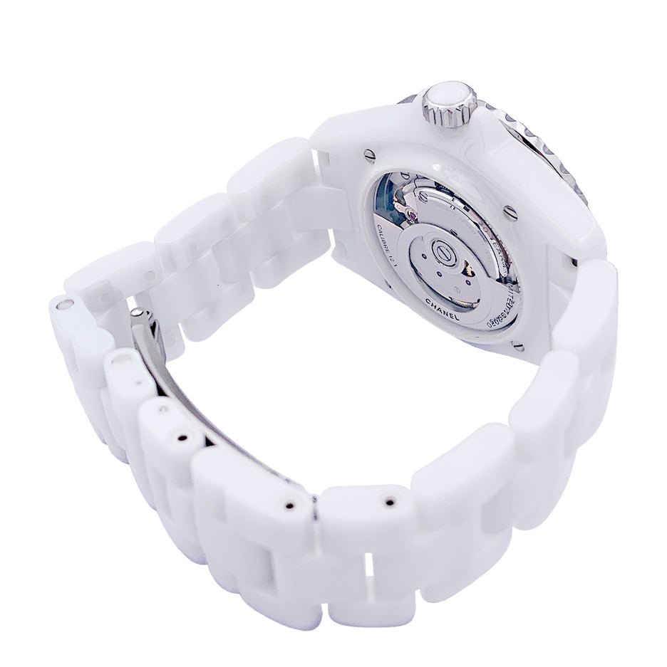 Chanel watch, "J12.20", ceramic and diamonds.