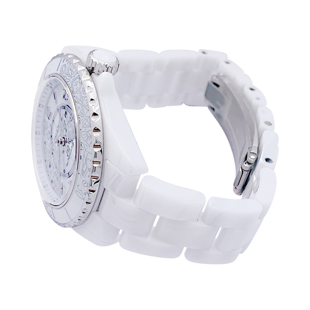 Chanel watch, "J12.20", ceramic and diamonds.