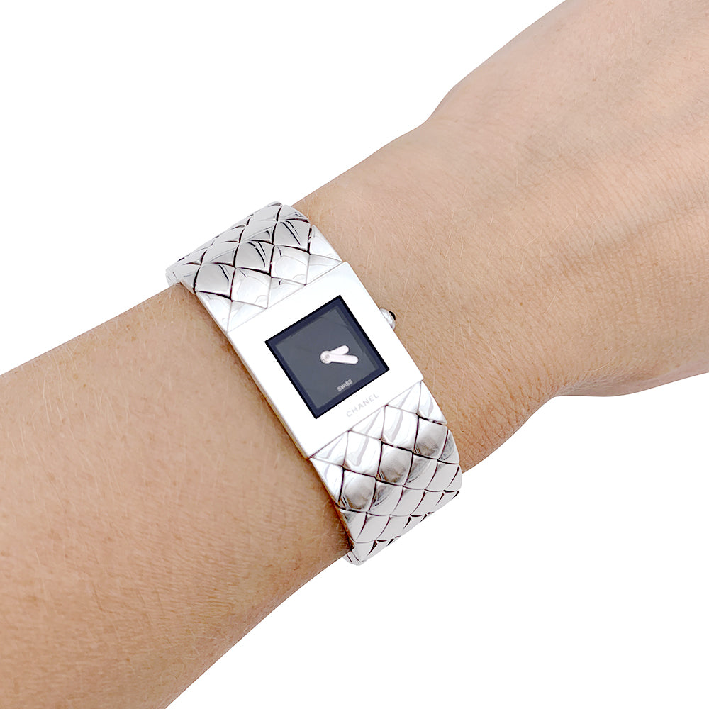 Chanel watch, "Quilted", steel.