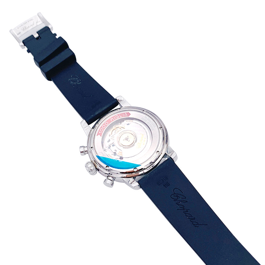 Chopard watch, "Mille Miglia Classic Chronograph", steel, rubber.