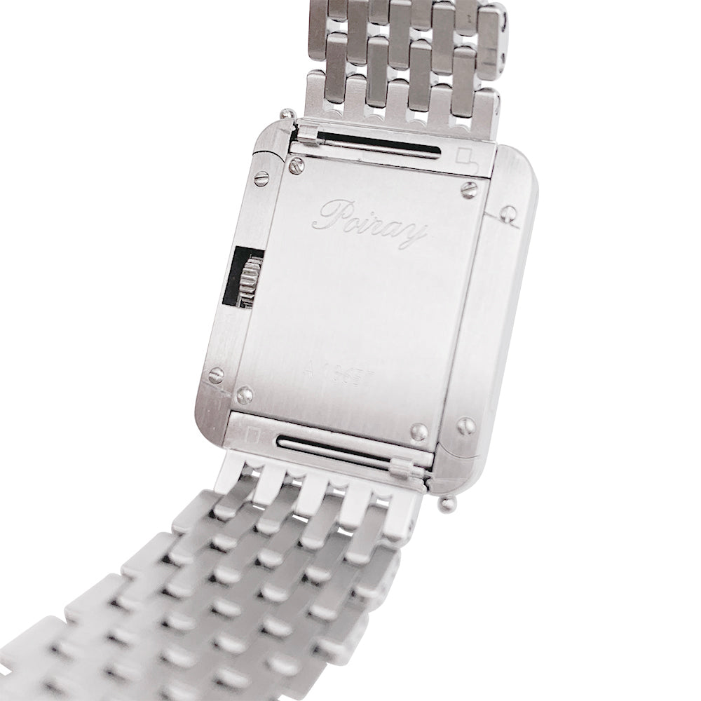 Poiray watch, "Ma Première", steel.