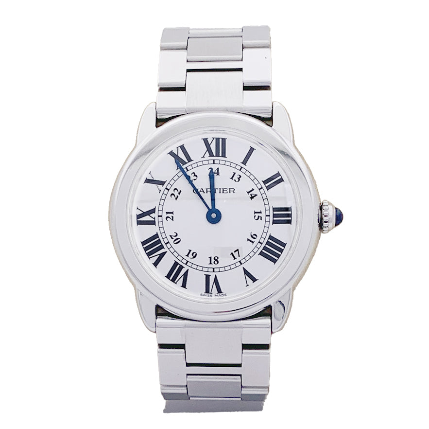 Cartier watch, "Ronde Solo", steel.
