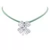 Fred pendant, "Clover", white gold and diamonds.