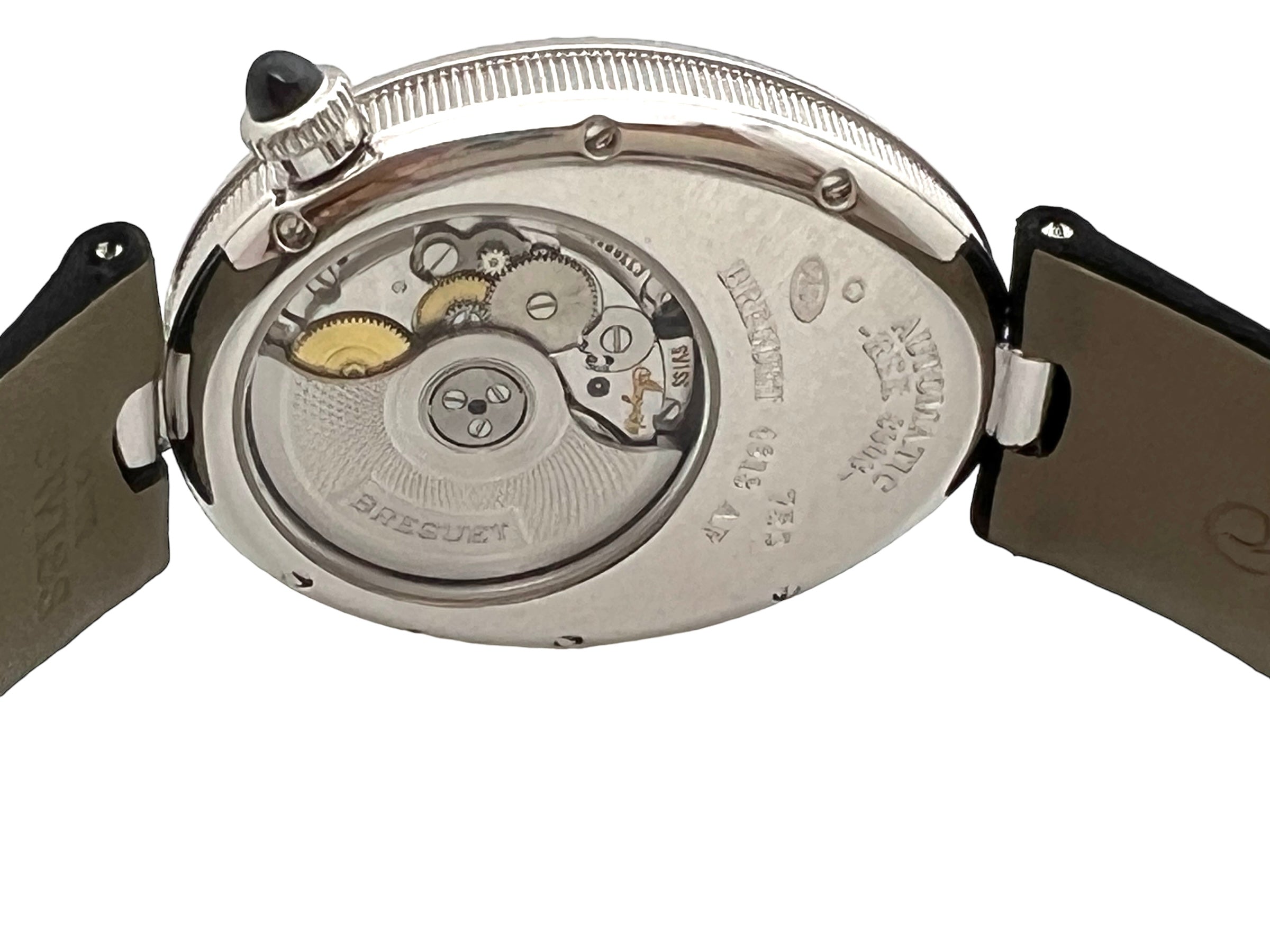 Breguet "Reine de Naples" watch in white gold and diamonds