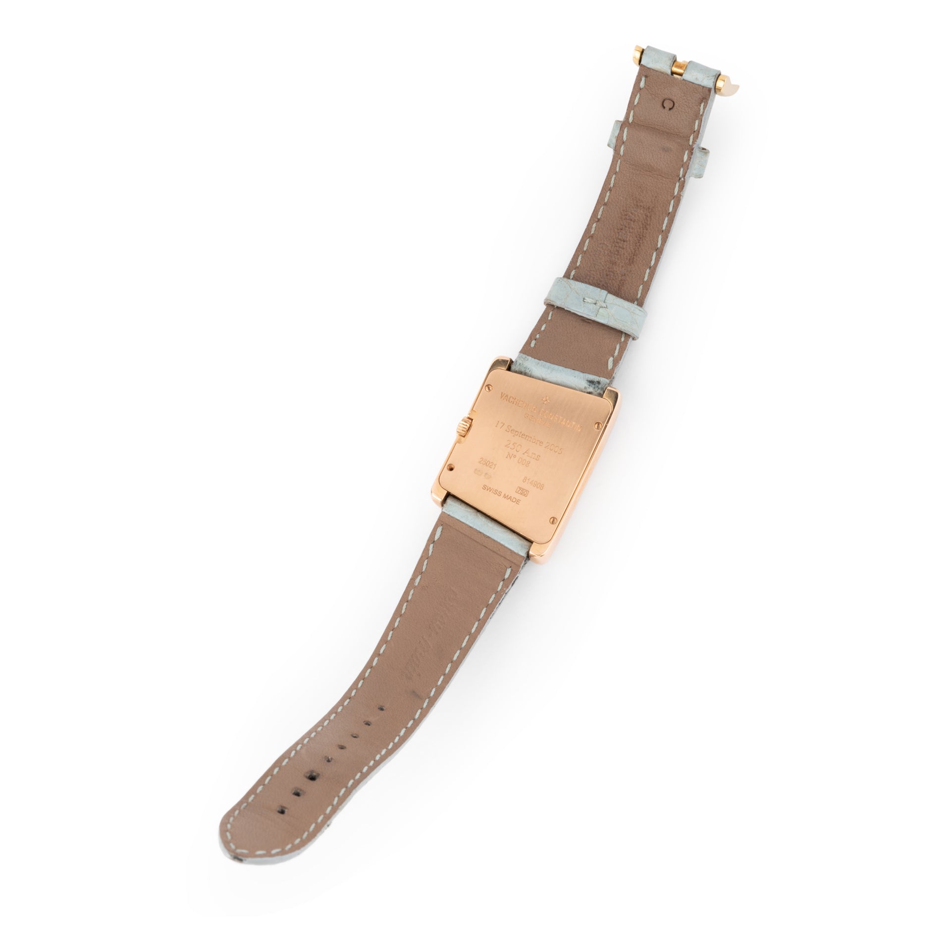 Vacheron Constantin watch in pink gold, limited series of 250 pieces.