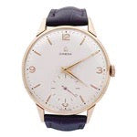 Omega watch, "Jumbo", rose gold, leather.