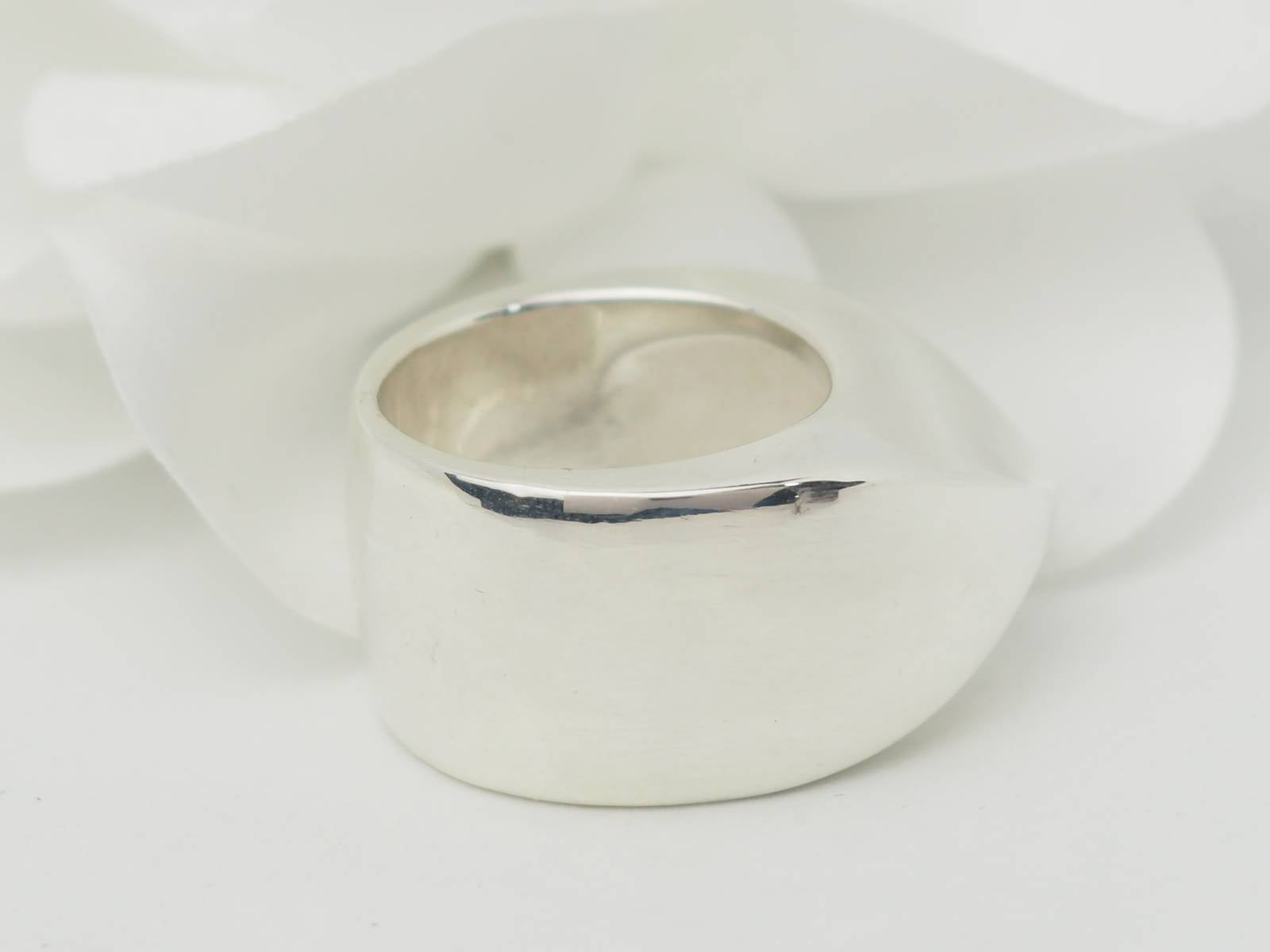 Bague Hermès vintage Palmyre en argent