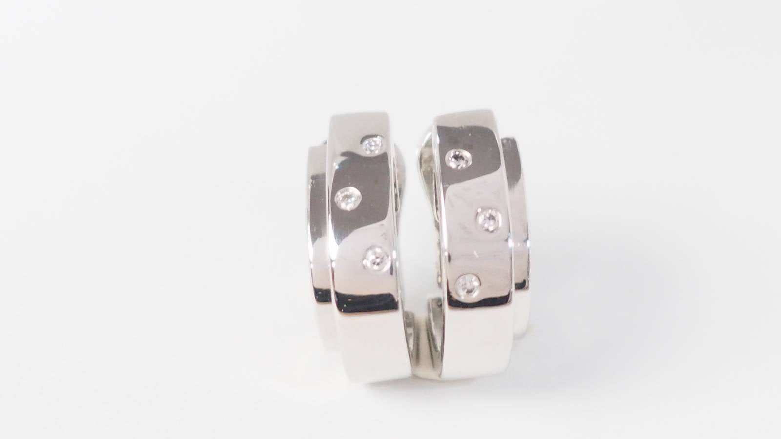 Boucles d'oreilles Piaget Possession en or blanc et diamants