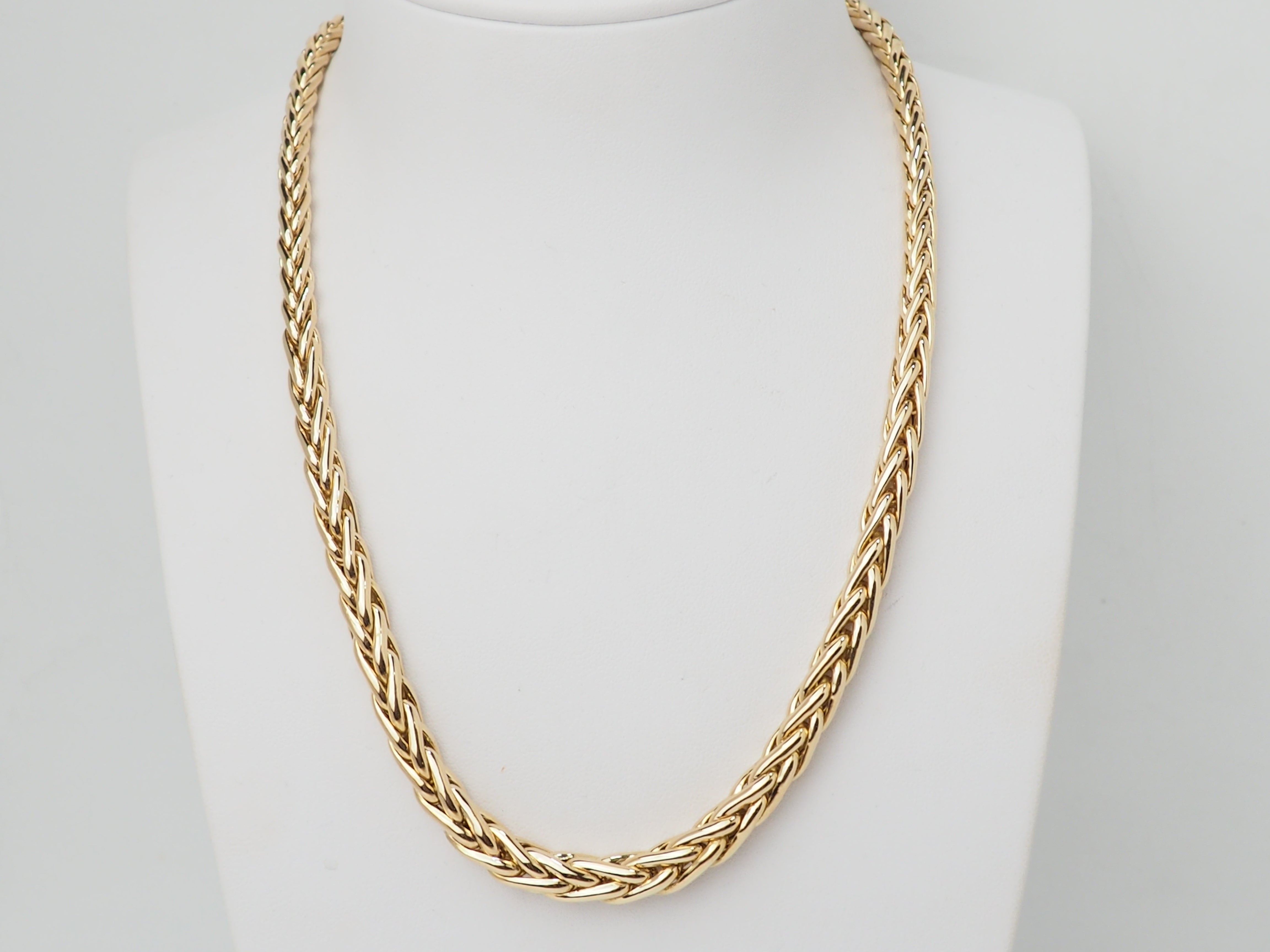 Collier maille palmier en or jaune