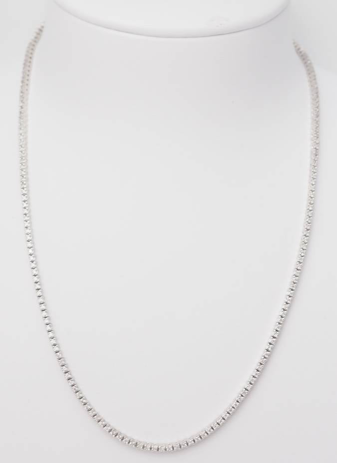 Collier rivière en or blanc et diamants