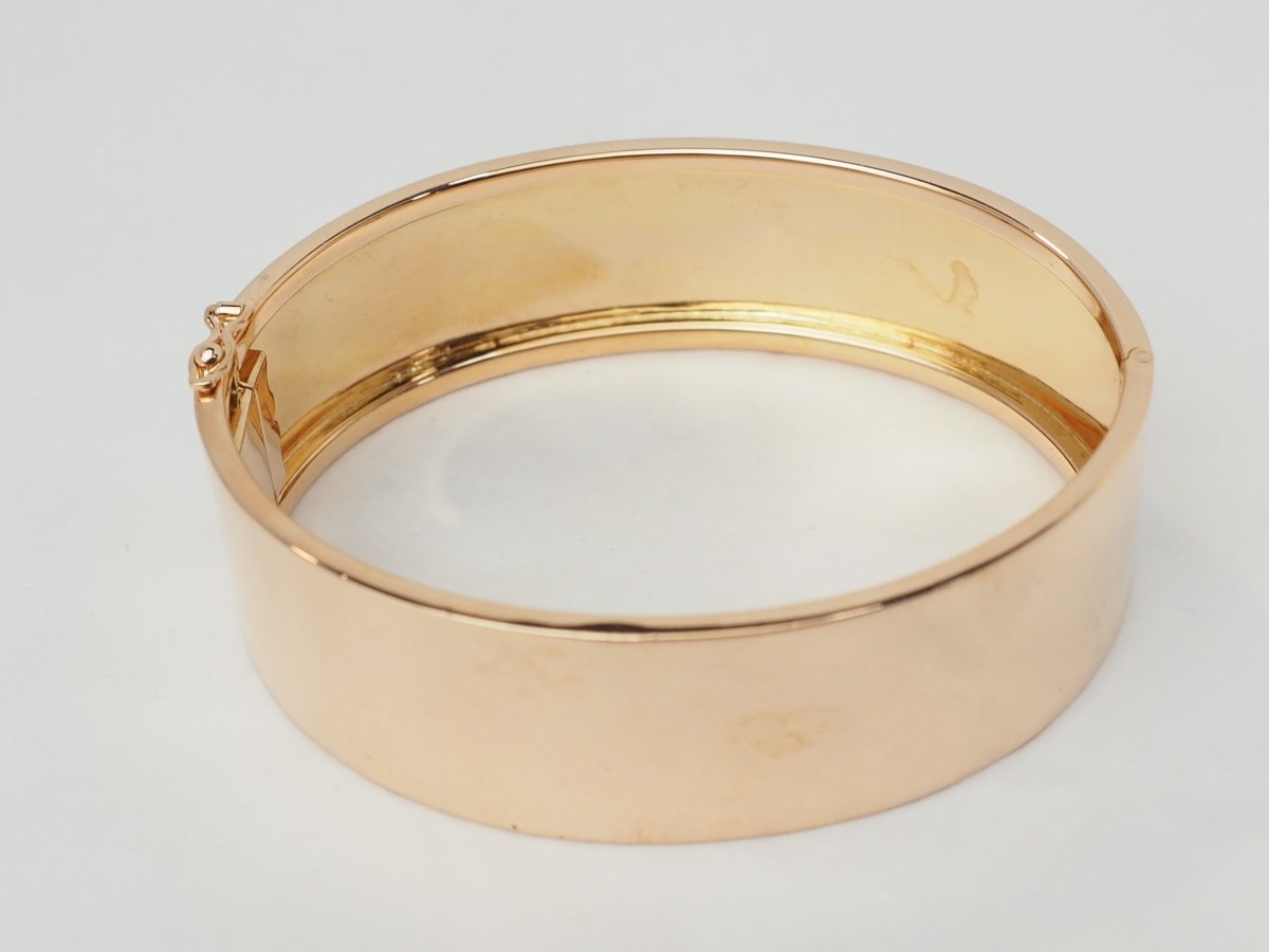 Bracelet ancien à décor floral en or rose - Maison Eloe