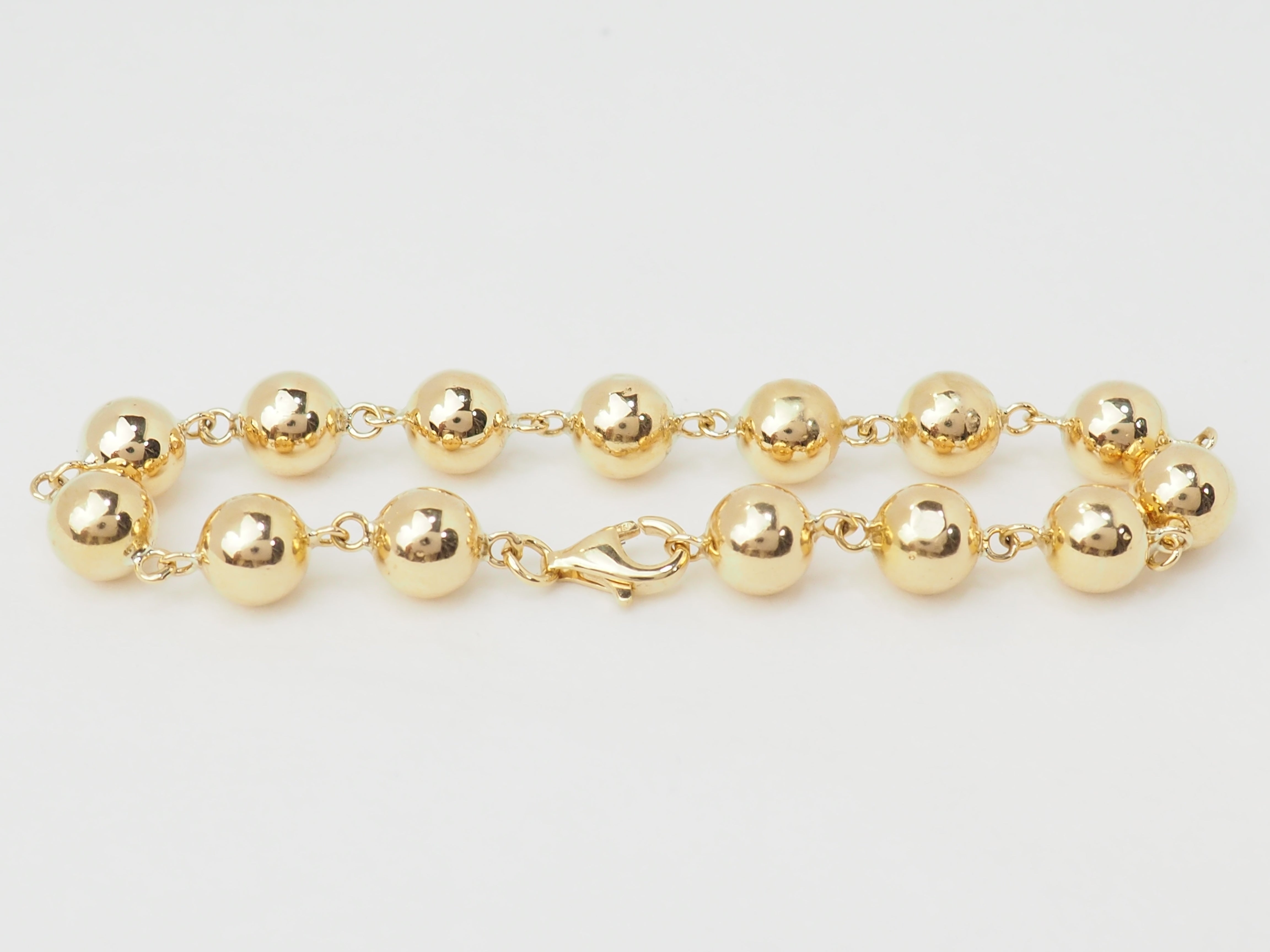 Bracelet Marseillais Boules en or jaune