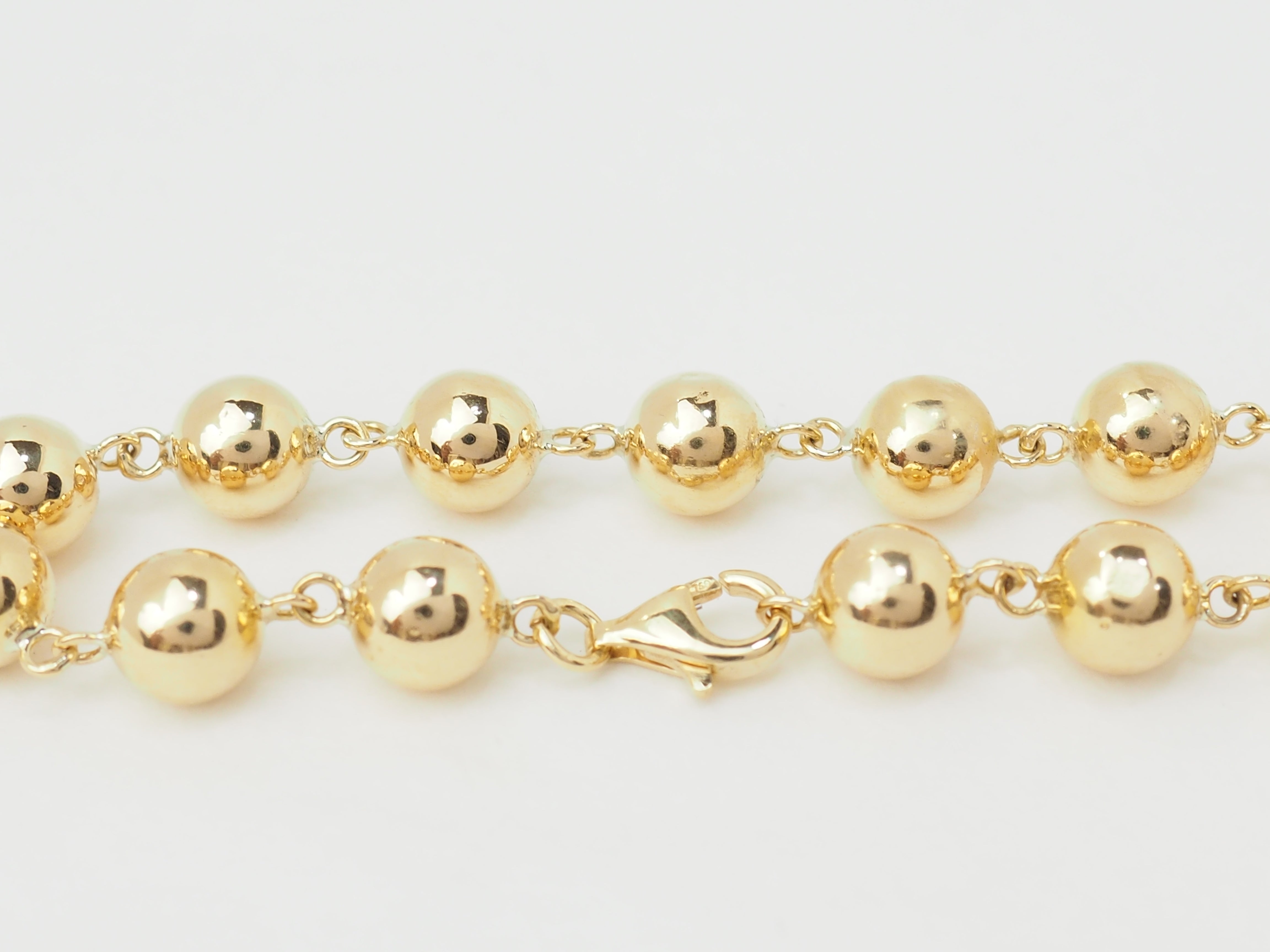 Bracelet Marseillais Boules en or jaune