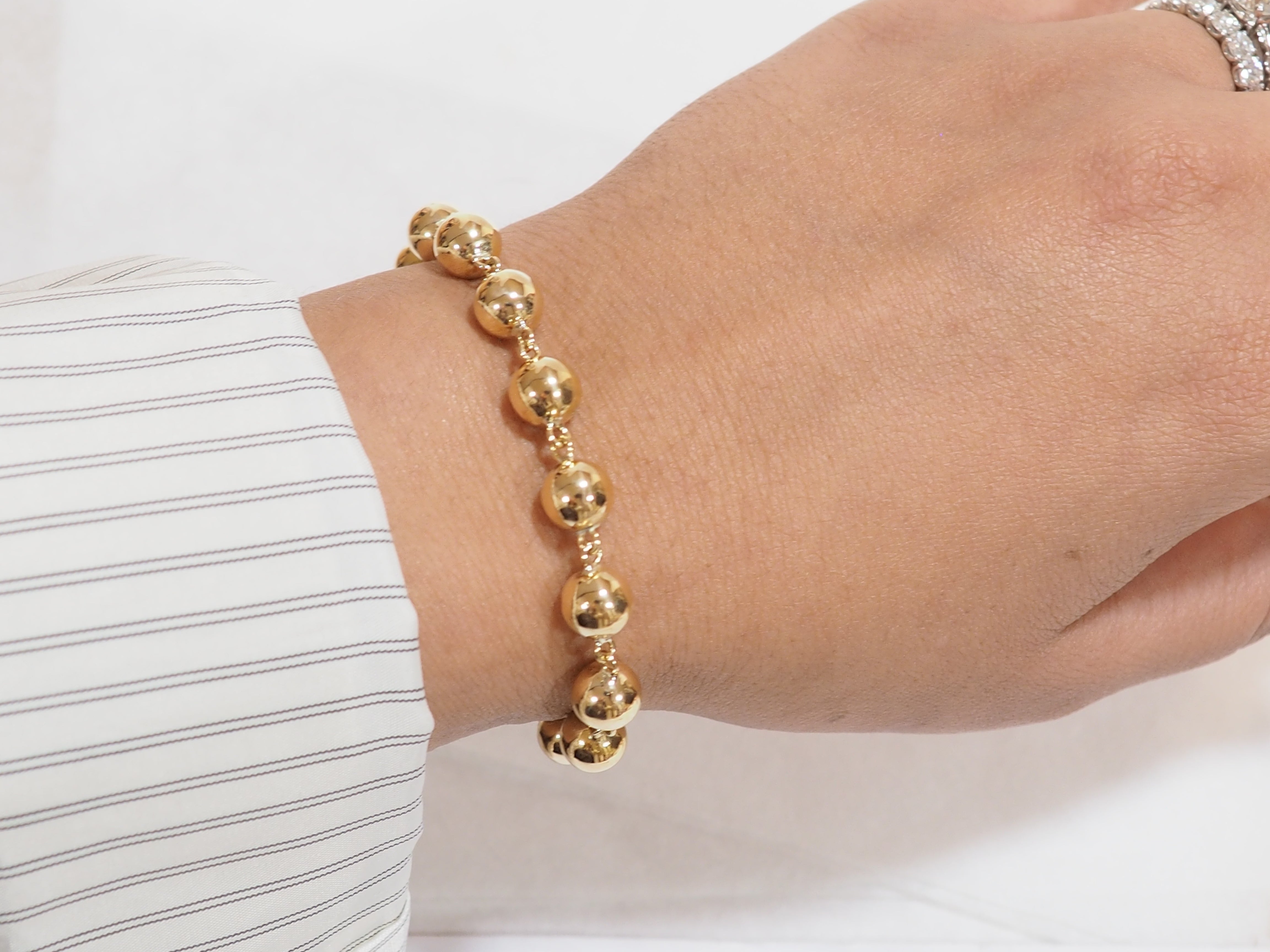 Bracelet Marseillais Boules en or jaune