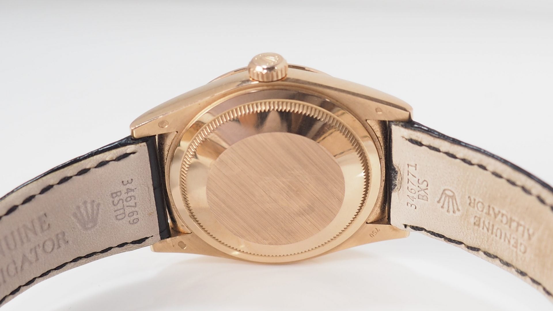 Rolex Day Date 118135 Rose gold on leather Full set