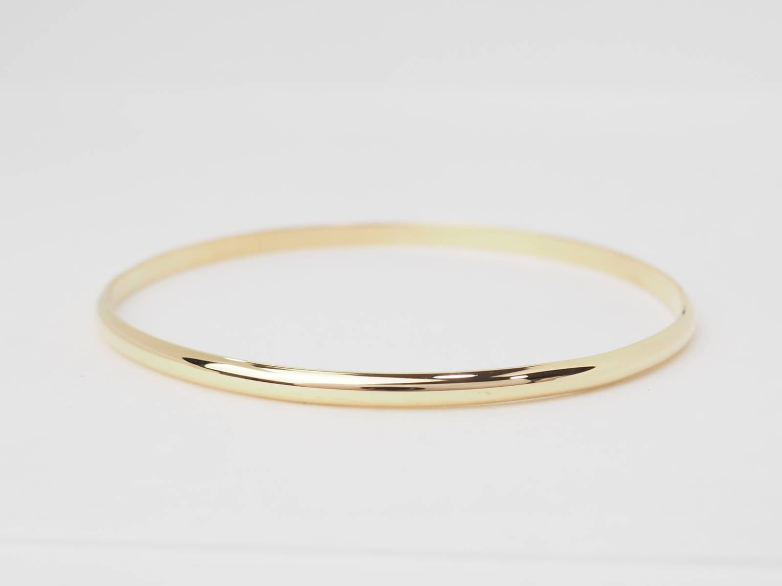 Bracelet demi jonc en or jaune