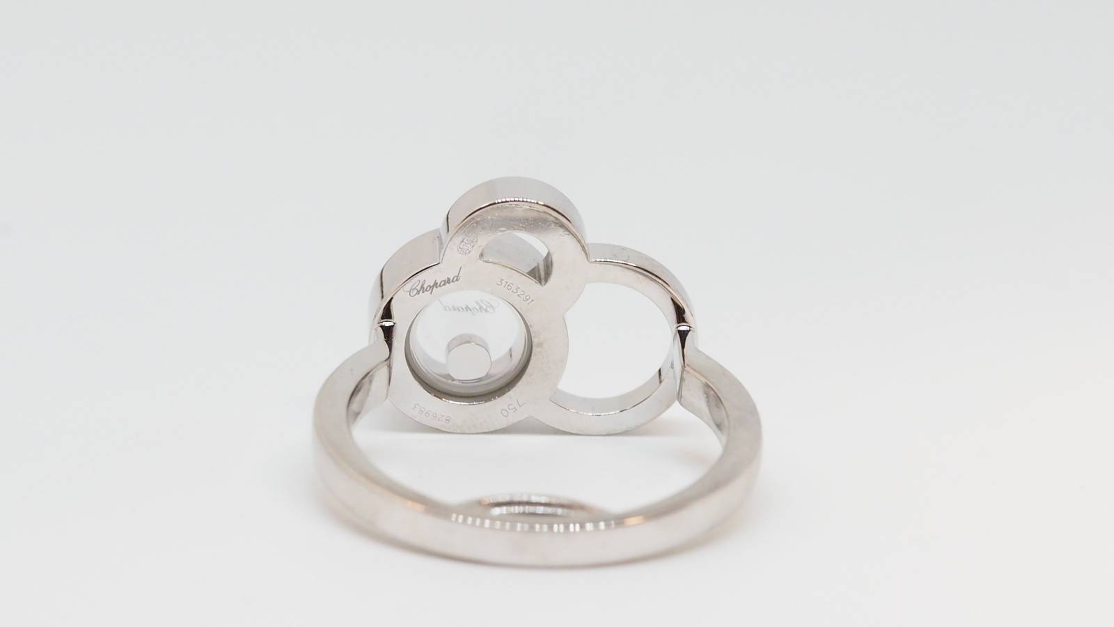 Chopard, "Happy Bubbles" ring, white gold, diamonds