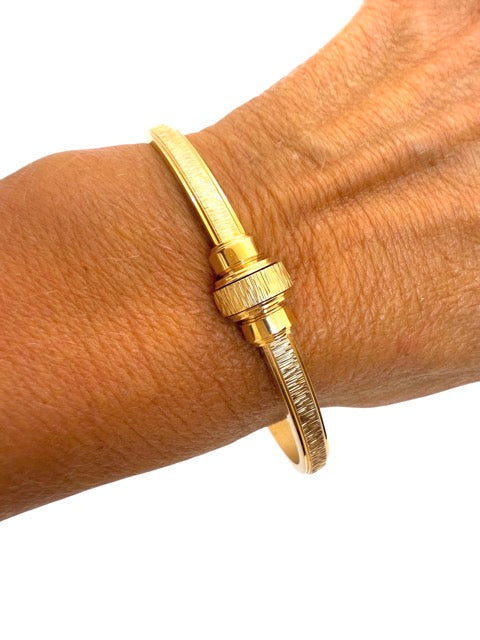 Piaget 3 “Possessions” bracelets rose gold white gold and diamonds
