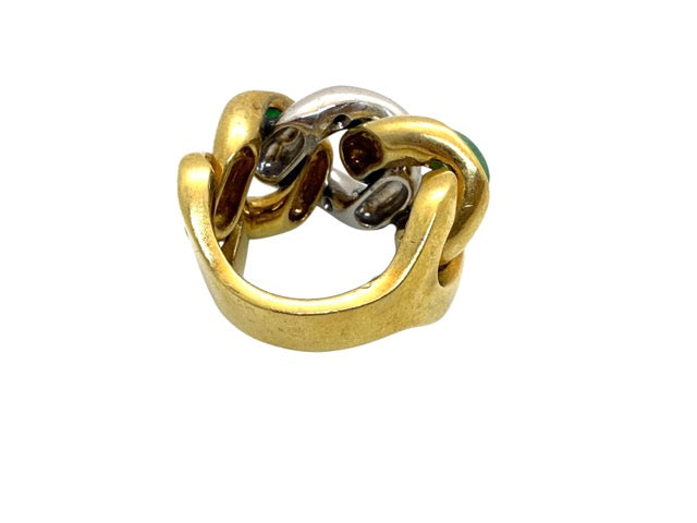 Pomellato, "Tango" ring in yellow gold and diamonds