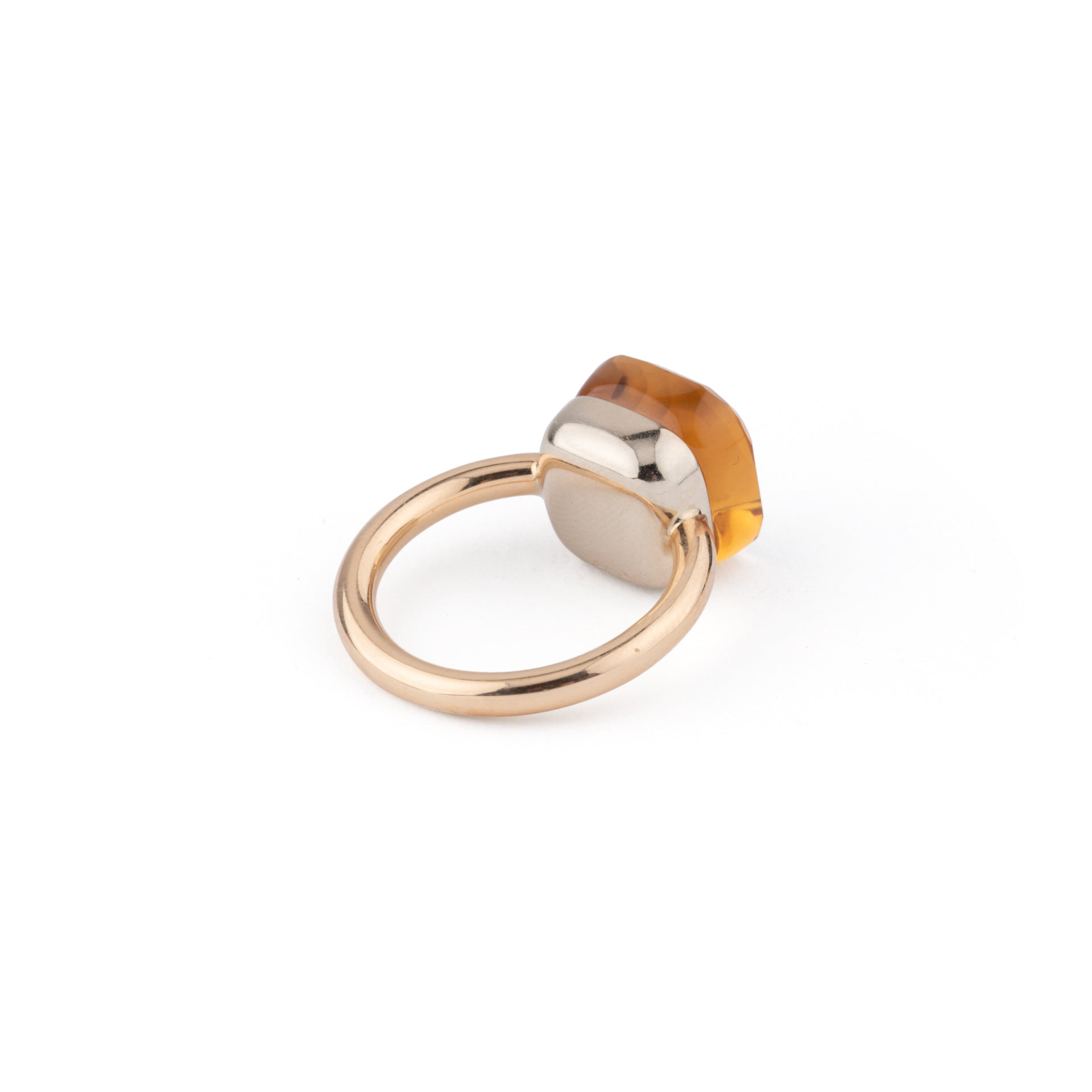 Pomellato, Nudo Maxi ring, pink gold, citrine