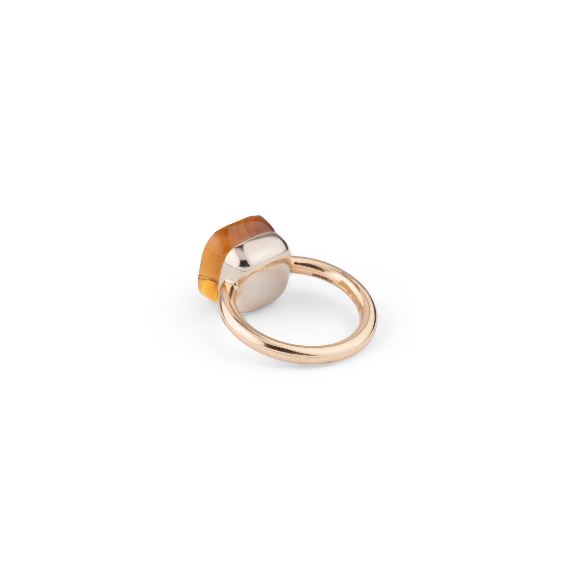 Pomellato, Nudo Maxi ring, pink gold, citrine