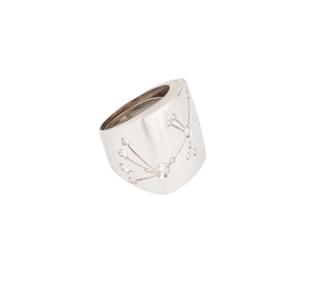 Repossi Astrum Scorpion ring in 18K white gold