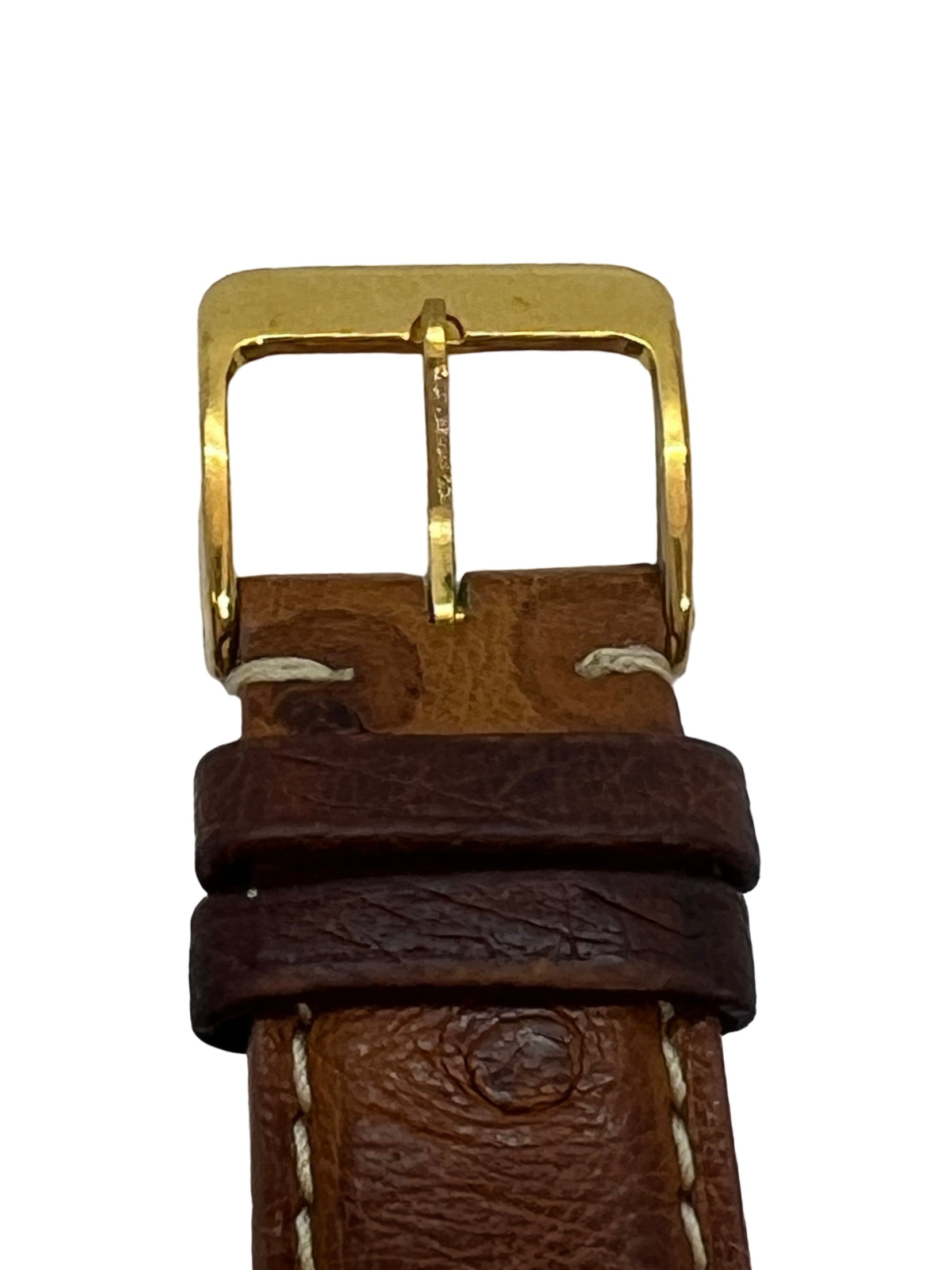 Rolex, vintage gold watch on leather