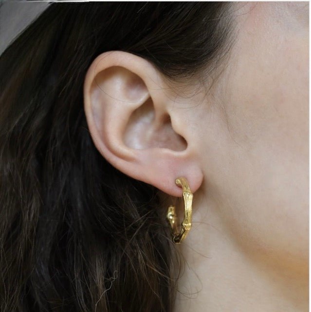 Tiffany & Co, boucles d'oreilles en or jaune vintage - Maison Eloe