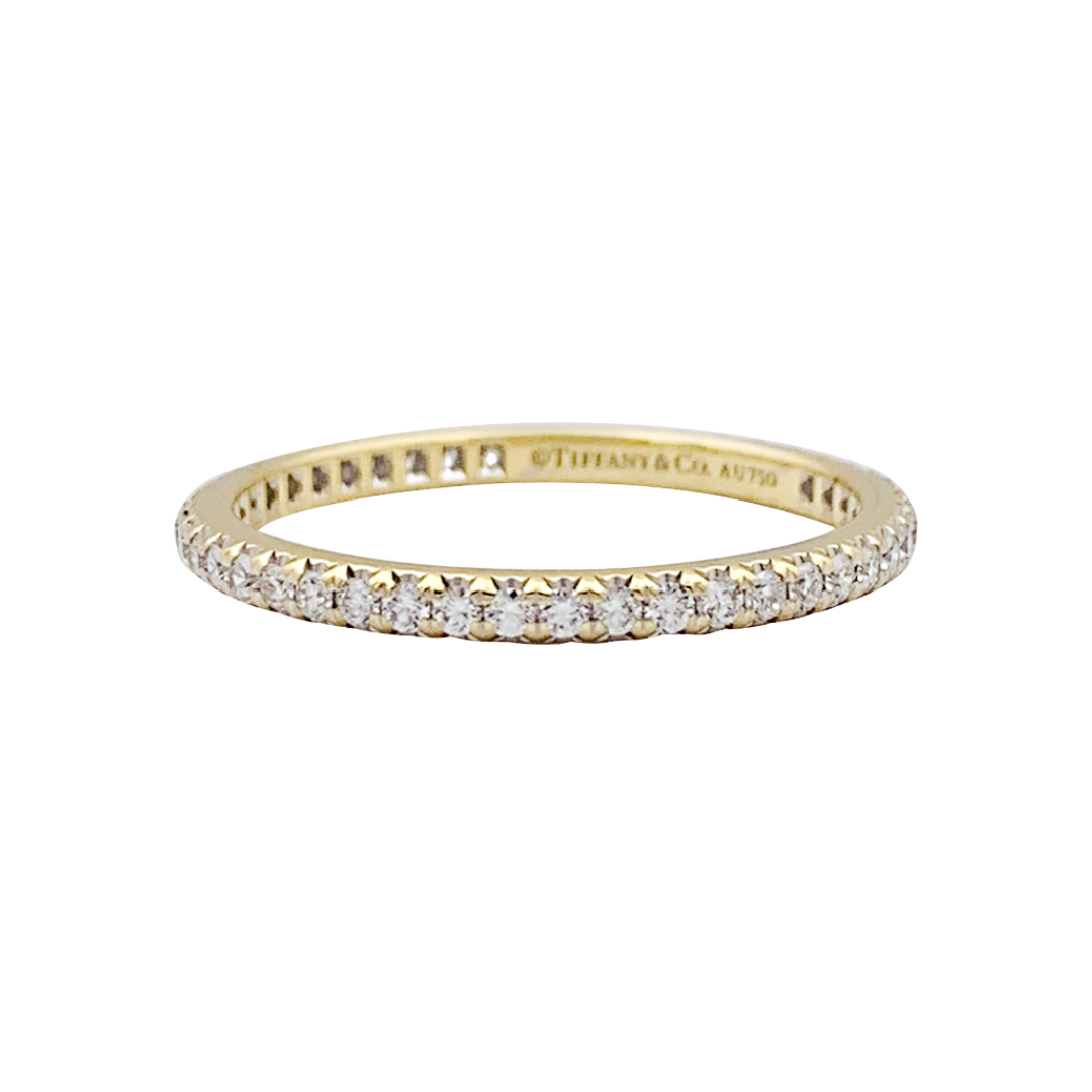 Alliance Tiffany&Co, "Soleste", or jaune, diamants.